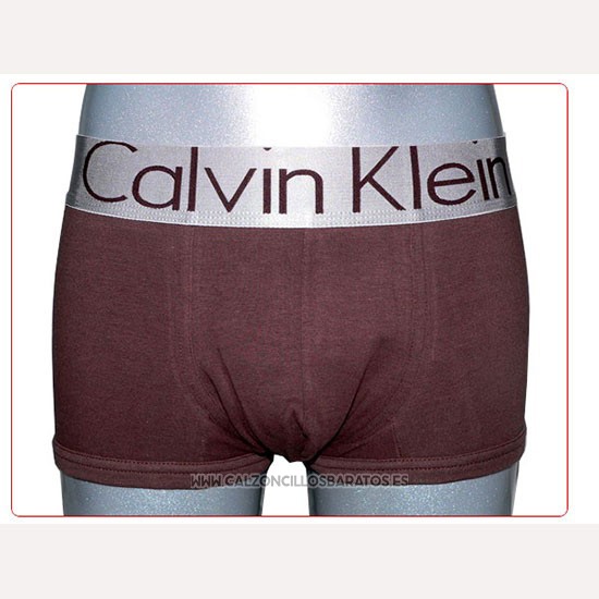 Boxer Calvin Klein Hombre Steel Blateado Marron